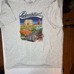 Gildan Light Gray Cruisin' Vintage Car Tee